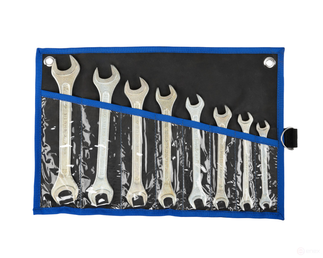 Набор ключей гаечных рожковых двусторонних 8 шт. (8-24) ПВХ сум. SITOMO BELARUS