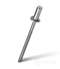 Closed exhaust rivet MESSER Stainless steel. steel/Stainless steel. steel Sst/Sst. Standard sideboard. 3.2x9.5 mm (Pack of 50 pcs.)