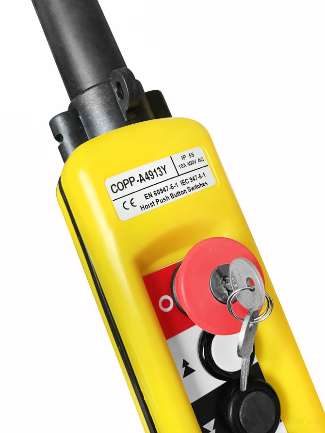 OCALIFT Пульт управления 4 кнопки 2 скорости, стоп, ключ, IP55 COPP-A4913Y