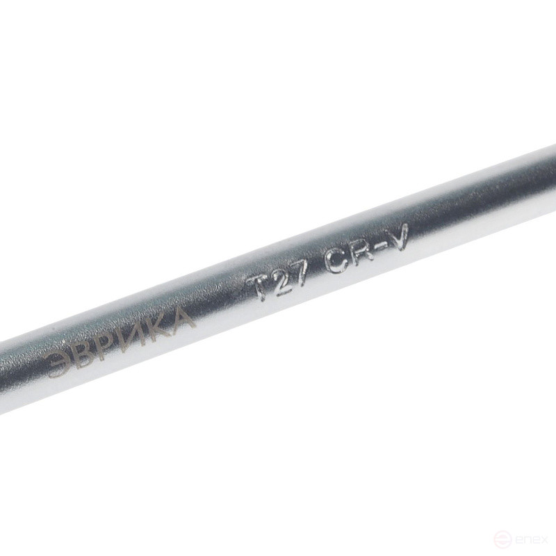 Ключ TORX T27 ER-76627XL: Г-образный экстрадлинный ЭВРИКА /1/12/84