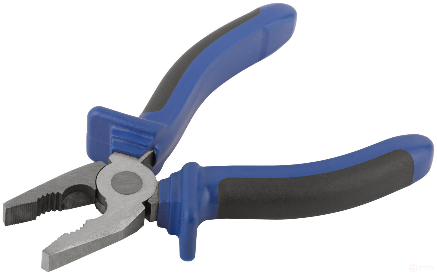 Combination pliers "One" two-tone rubberized handles, 180 mm polished steel