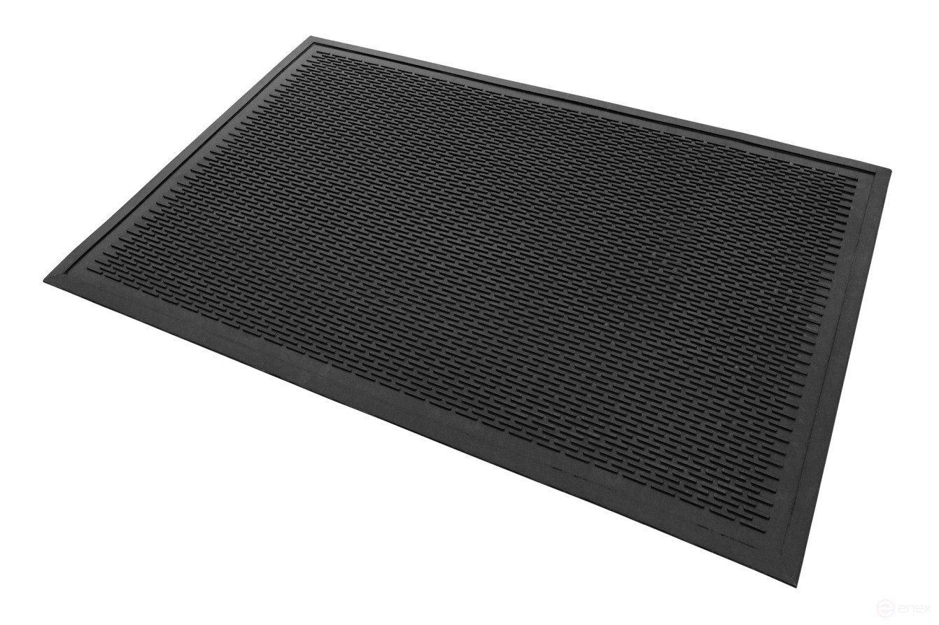 Outdoor mud-proof rubber mat "STOP" 900x1500 mm Black
