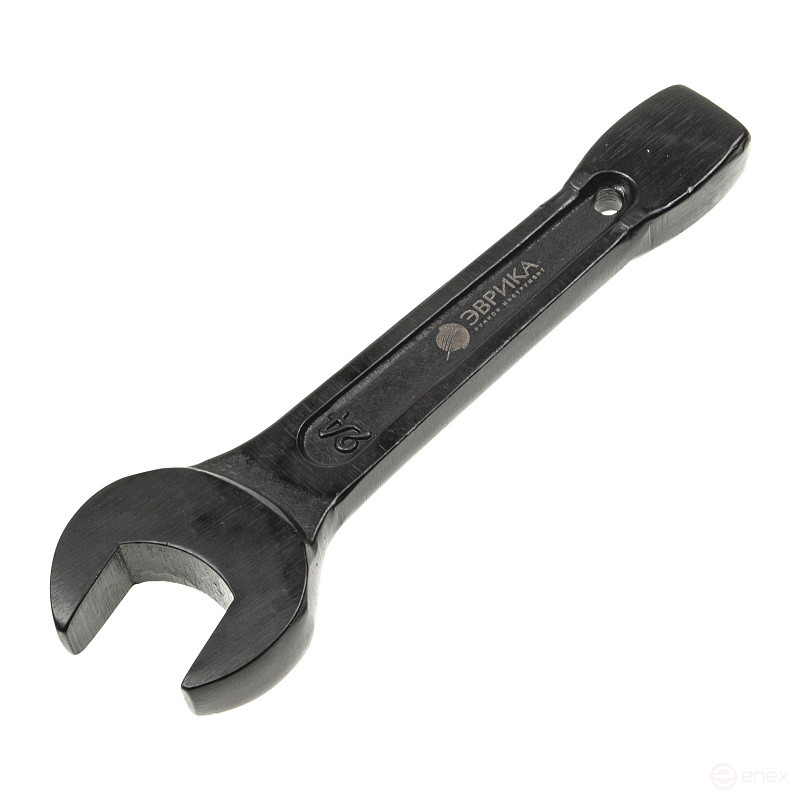 Ключ рожковый 24мм ER-33024 ударный односторонний (L-168мм) ЭВРИКА /1/50