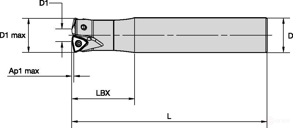 Фреза KF2X28Z02A25WO09L200