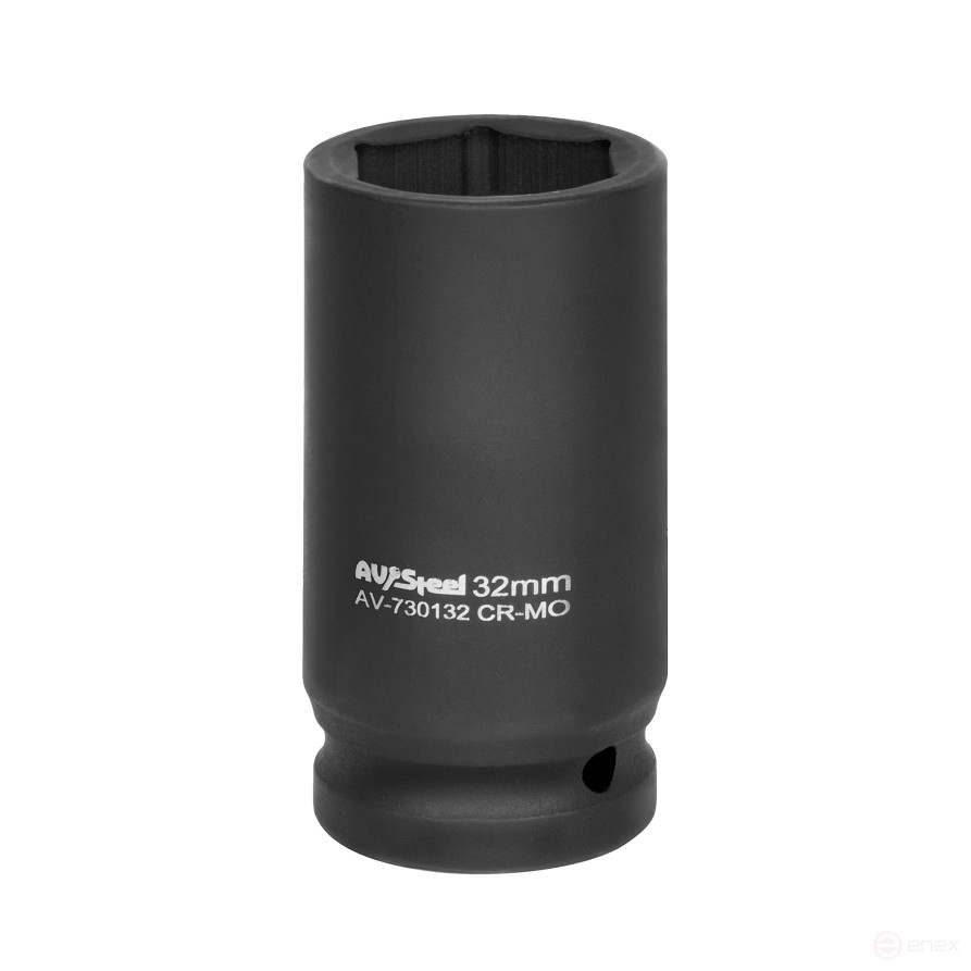 Головка ударная 3/4" шестигранная удлиненная 32мм