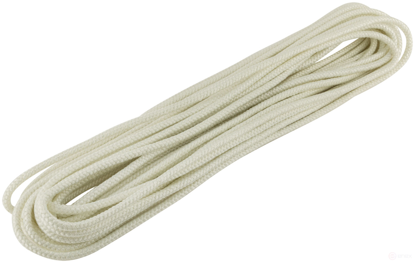 Фал капроновый плетеный 16-ти прядный с сердечником 10 мм х 20 м, р/н= 800 кгс