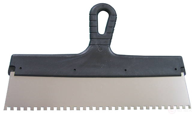 Toothed spatula "Standard" (blade width 150 mm), tooth 6 mm