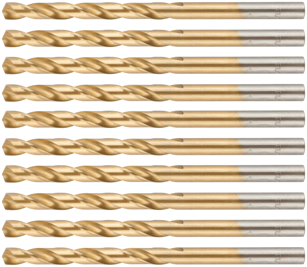 Сверло по металлу Cutop Profi с титановым покрытием, 5х86 мм (10 шт)