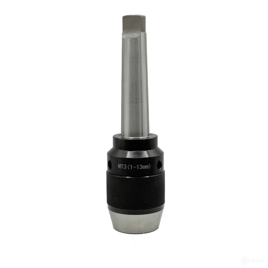 Self-locking drilling chuck PSS 13 (1.0-13.0), with shank KM3, with foot TORNERI T027228