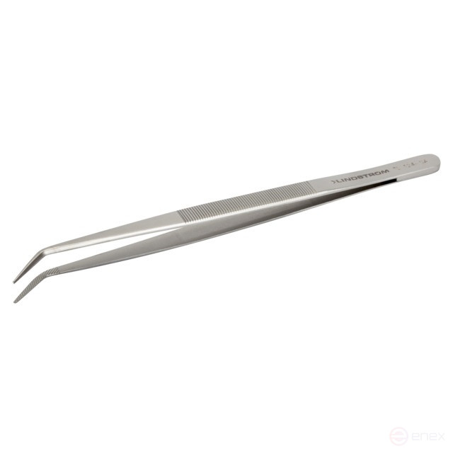 Stainless steel tweezers/antimagn/150mm/curved tips