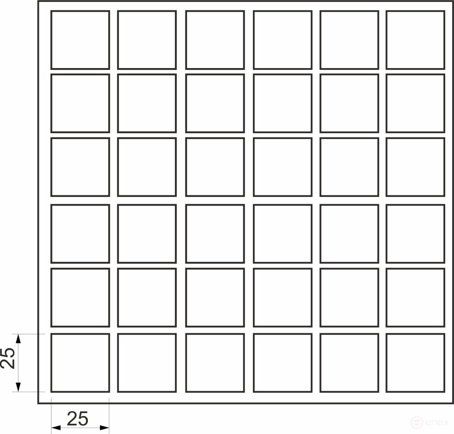 Подкладка самоприлипающая фетровая 25х25мм (1лист-36шт) серая AKS