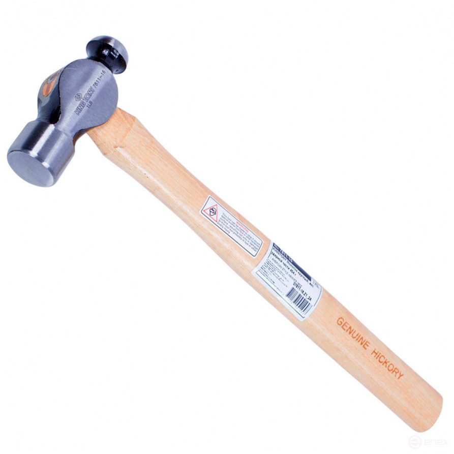 Hammer 454 g, wooden handle KING TONY 7811-16