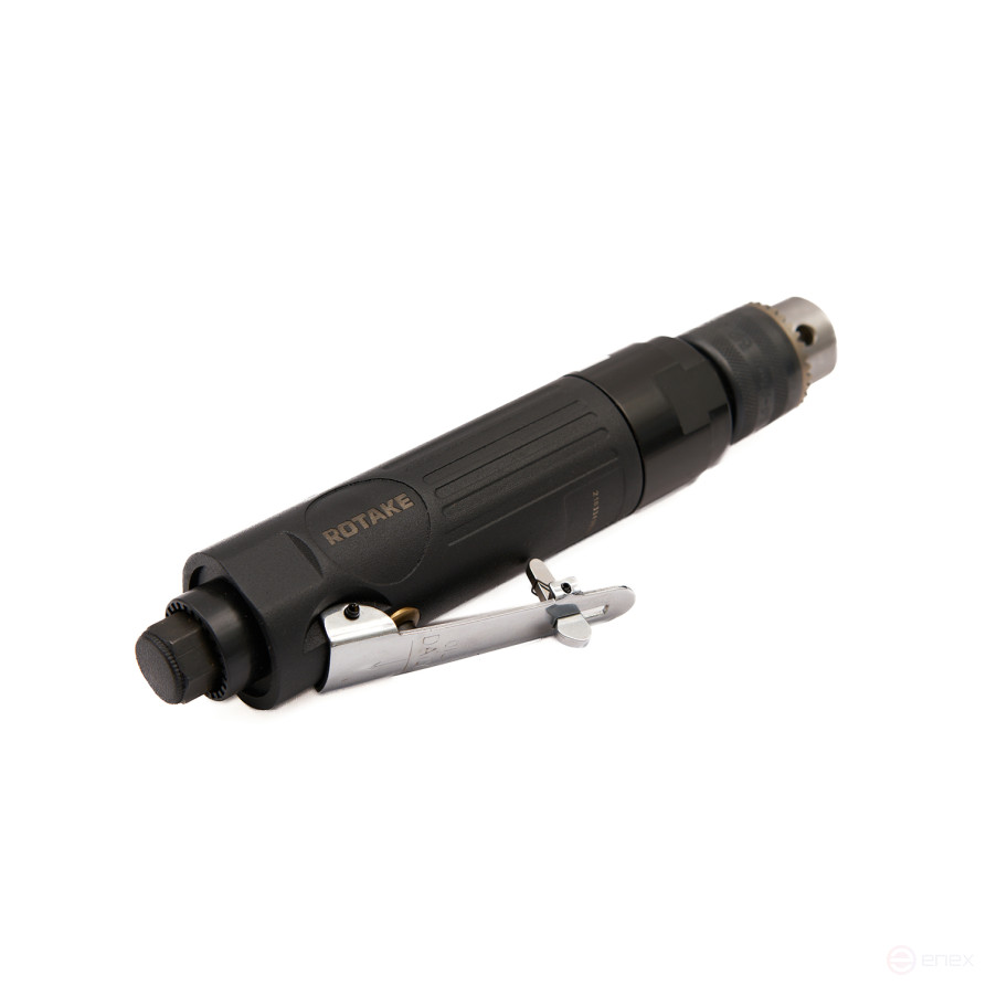 Air drill ROSSVIK RT-3808, 3/8" (10mm), 2500rpm, 130l/min, 6.2bar, 0.9kg. Cam clamp