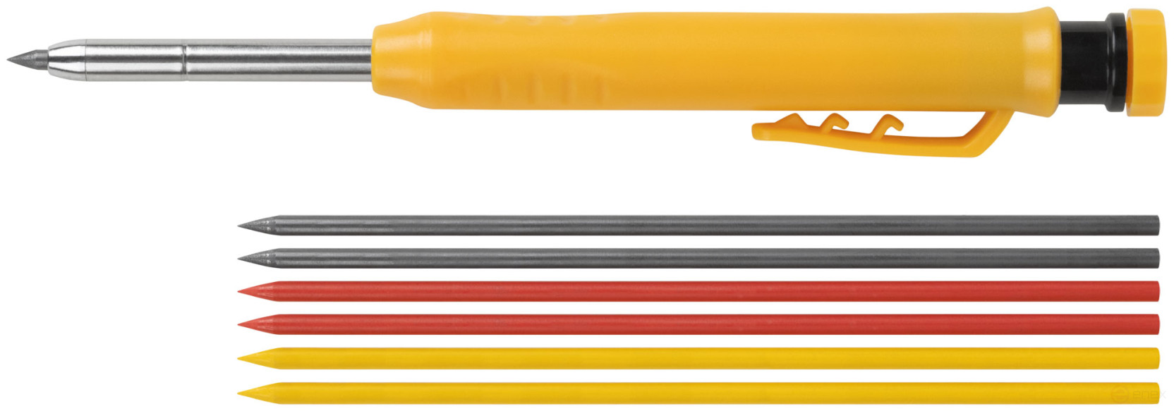 Automatic construction pencil, 6 interchangeable pencils