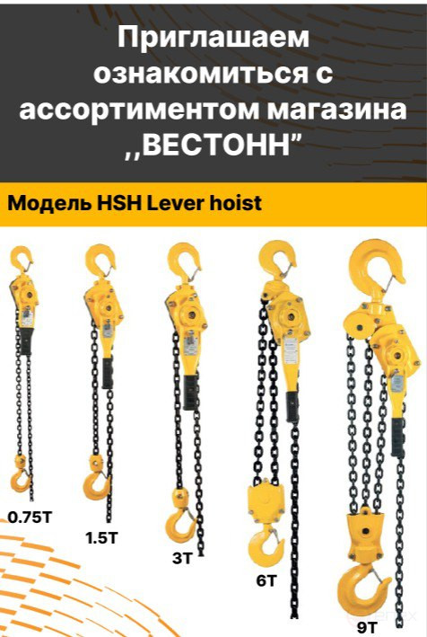 HSZ Chain Hoist 1T* 3m manual Chain hoist