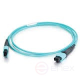 FHD-MC3-503-MPOM12/PS-MPOM12/PS-A-3M-LSZH-AQ Patch cord fiber optic MPO (DAD)-MPO (DAD), type A, 12 fibers, 50/125 (OM3), 40/100G, LSZH, 3 m