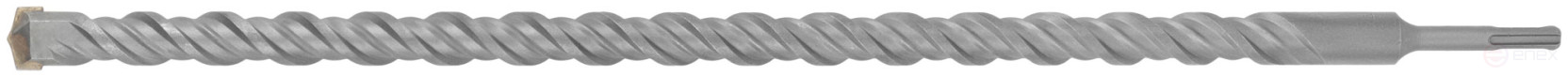 Бур по бетону SDS PLUS, Профи, W-образная вставка, двойная спираль, 25 х 600 мм