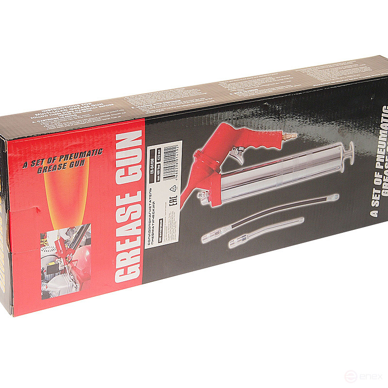 Солидолонагнетатель ER-84106 пневматический 500 мл/картридж 470мл (max 400 бар) ЭВРИКА