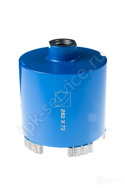 Коронка по бетону алмазная безударная сухая SDS-plus 72/72