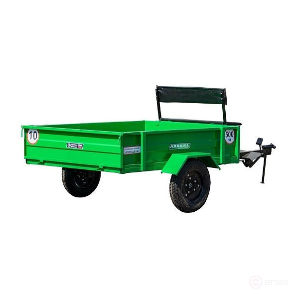 Medium single-axle trailer cart, Aurora TPM2-221, folding, 500 kg