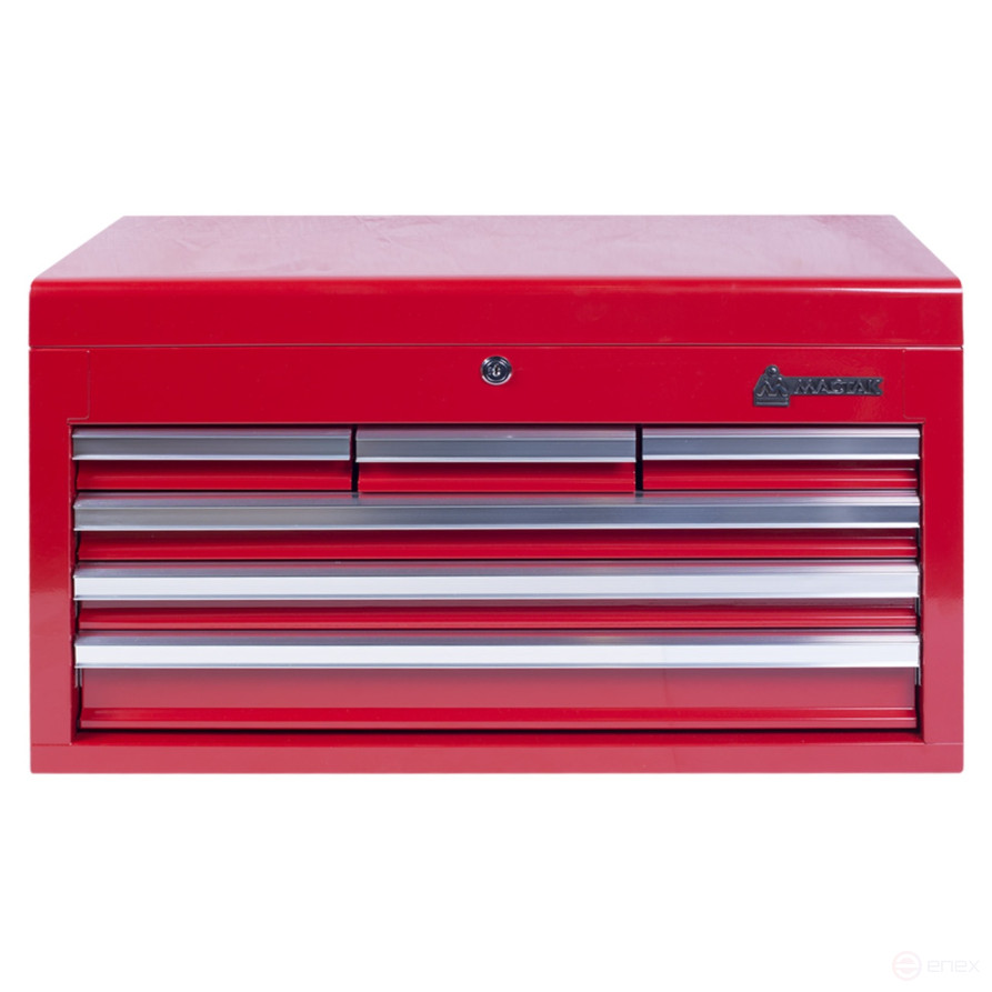 Tool box, 6 drawers and a compartment, red MASTER 511-06570R