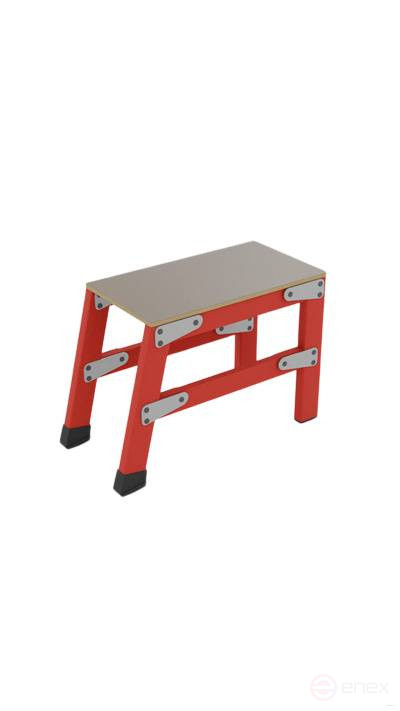 SVP-0,4 fiberglass with vertical supports footrest h=400mm, collapsible, platform 400x400mm