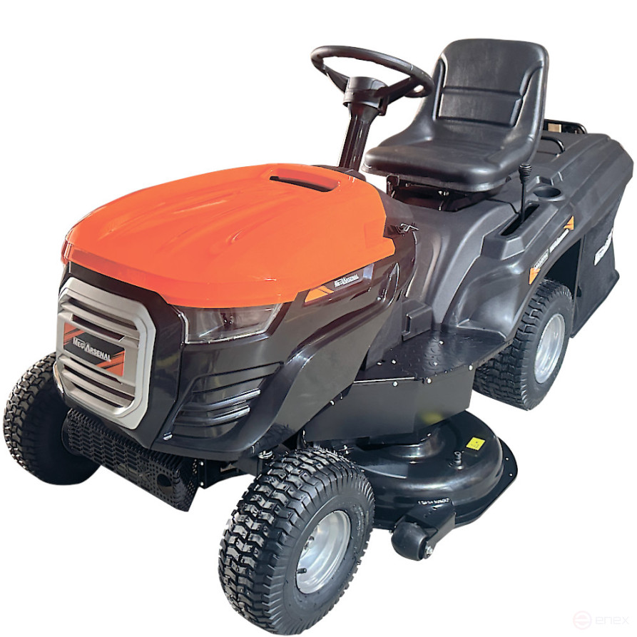 Self-propelled lawn mower with seat MegArsenal MA-107A