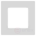 Frame for sockets and switches ERA Series 12 12-5201-01 for 1 post, Classic, white