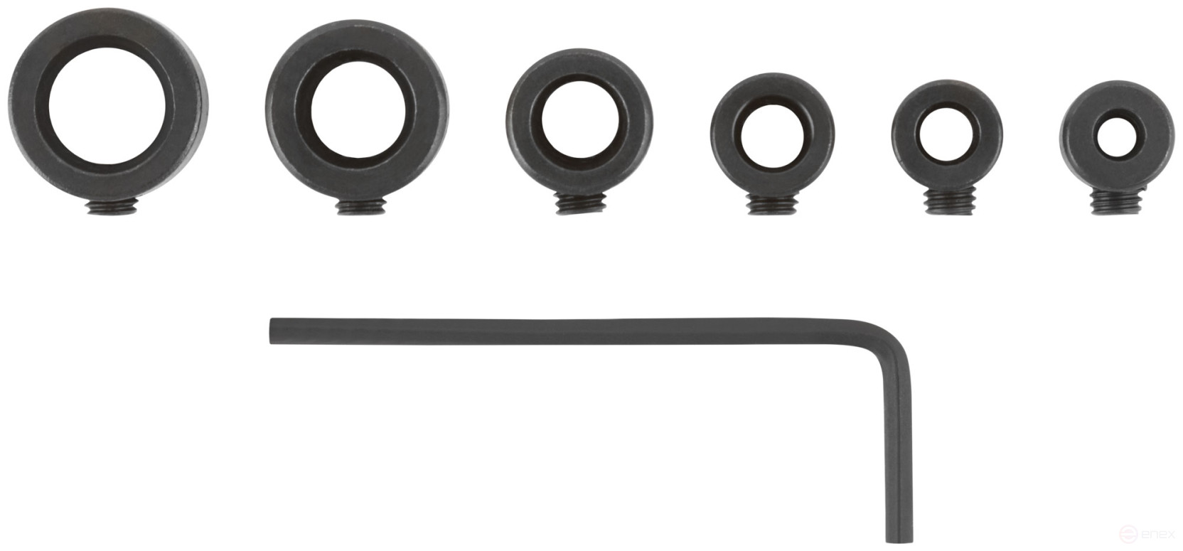 Drill stoppers, set of 6 pcs. (3, 4, 5, 6, 8, 10 mm)