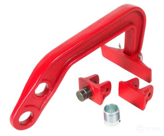 Exhaust hook for bodywork, 4t force with replaceable JTC stops