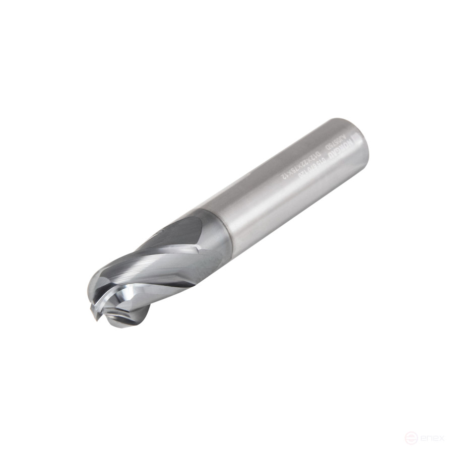 Фреза концевая NORGAU Industrial сферическая 5 мм, Z4, VHM/AlCrSiN