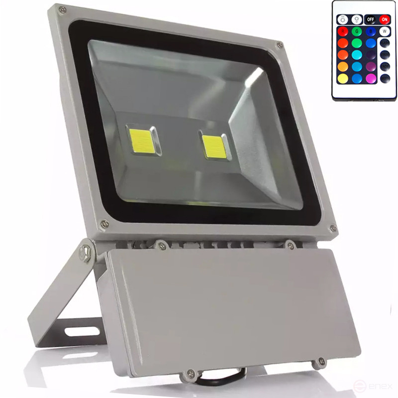 Светодиодный прожектор Mosvolt cob rgb 100w 220v