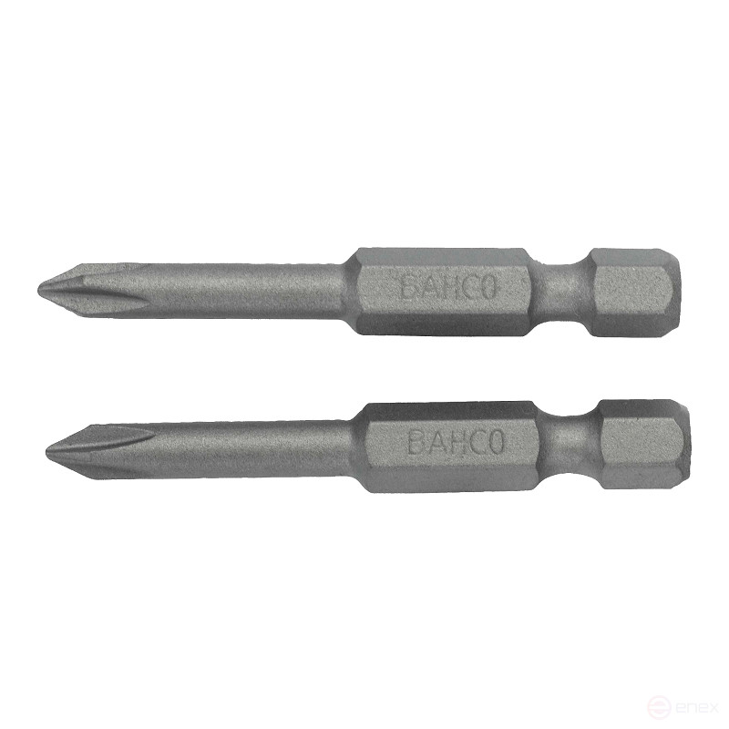 1/4" Bits 2pcs. for Phillips PH2 screws, L=50 mm