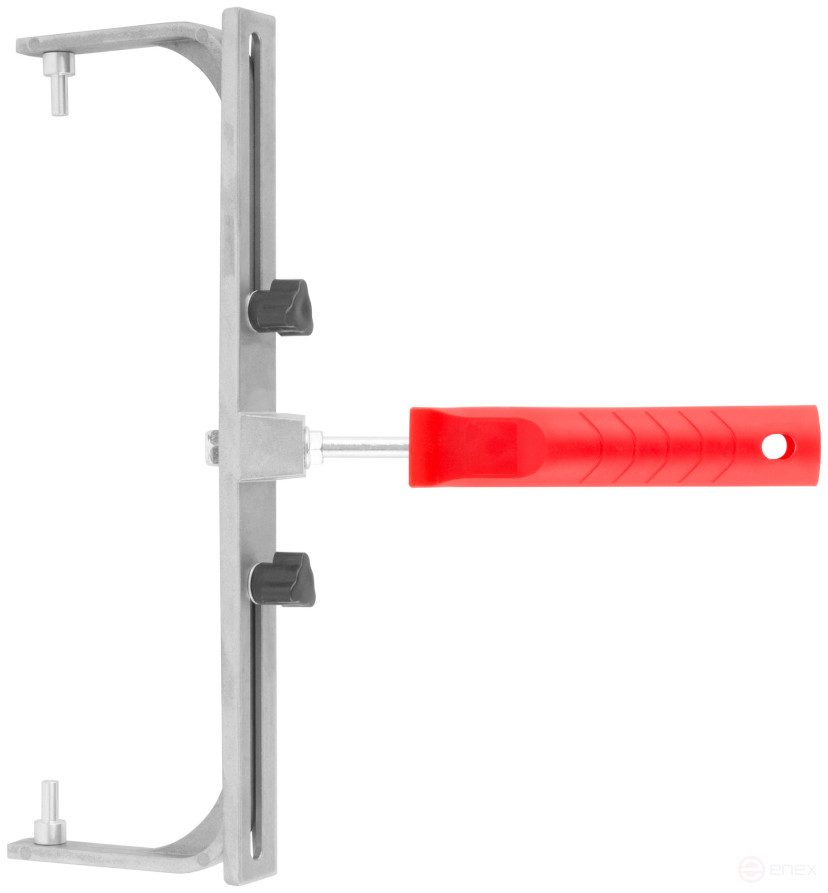 Roller handle, aluminum Ø 8 mm, sliding, width 350-450 mm