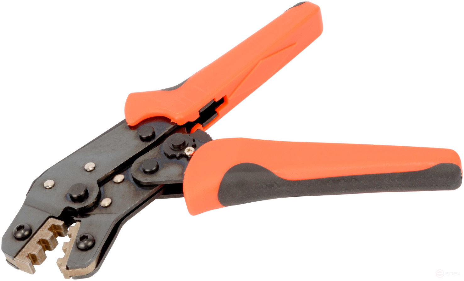 Crimping pliers for wire terminals, ratchet (Avtodor) 30253