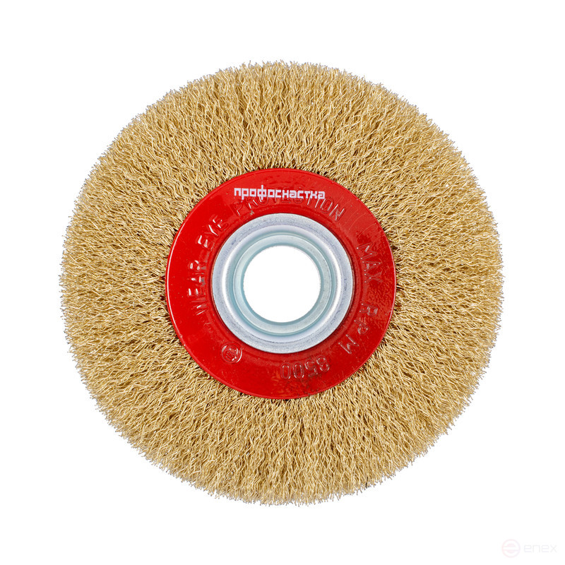 Щетка 817 диск., гофр. ЛАТУНЬ для заточн. ст. с адапт. D100/19/20 (12,7-16 мм) BS 0,3 уп. 1/60