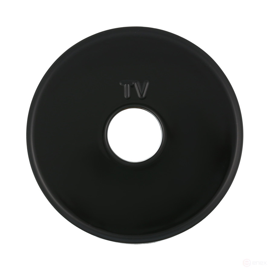 TV Outlet Cover (black) Vintage