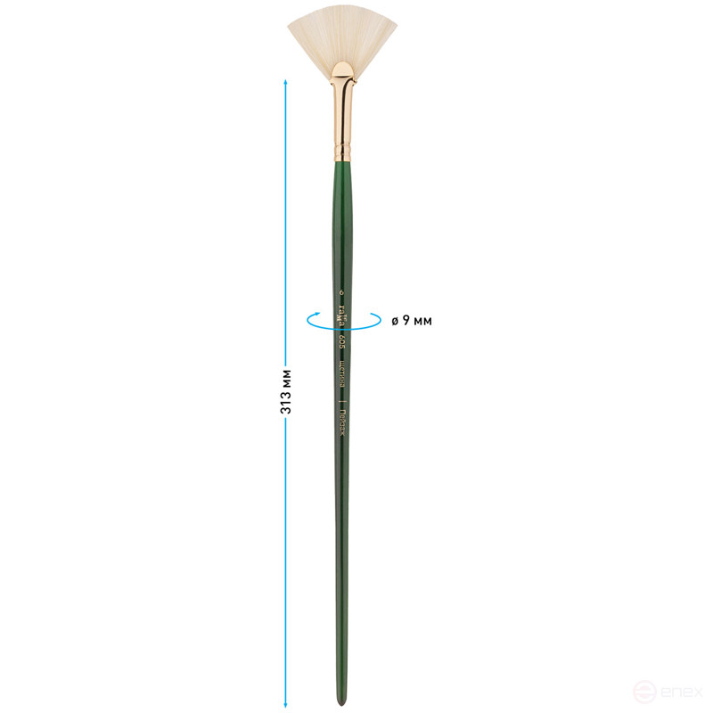 Brush artistic bristles Gamma "Landscape", fan No. 6, long handle
