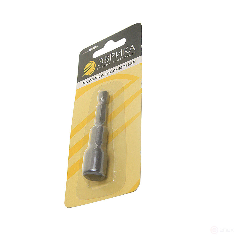 Insert-head magnetic 10mm 6-sided L=65mm for a screwdriver in a EUREKA ER blister-9305 /1/20