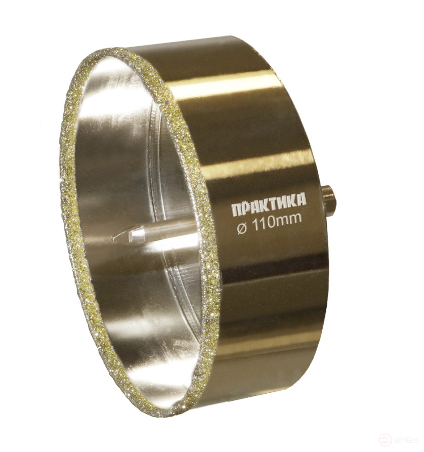 Diamond crown PRACTICE "Profi" for porcelain stoneware/ceramics 110x70mm, pilot drill, (1sh (917-750)