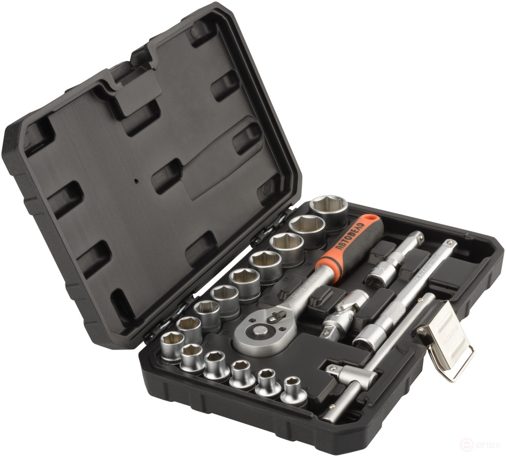 Набор головок торцевых 19пр. 3/8"DR (АвтоDело) 39919