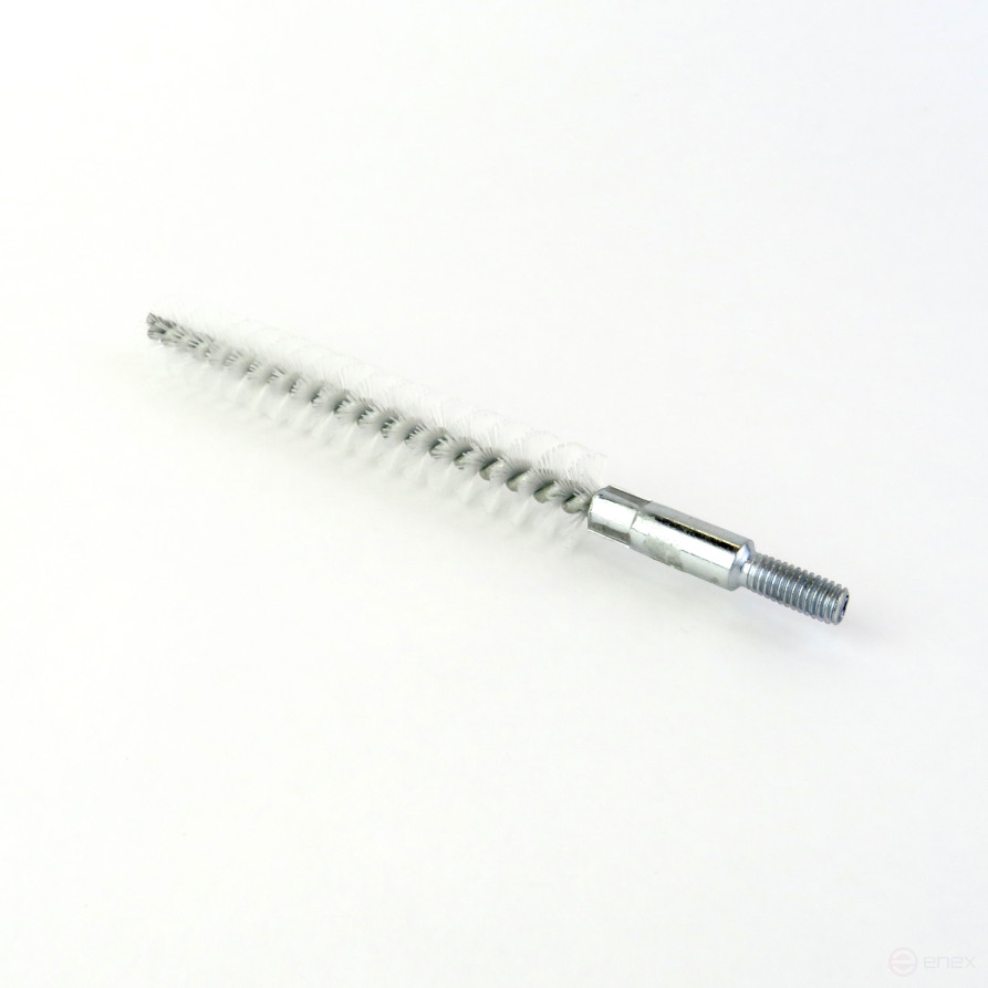 Ерш нейлоновый Д18, ворс 0,25, посадка М6 резьба (14-273) щетка для мягкой очистки и чистки отверстий, каналов, теплообменника, трубок, шлангов, оборудования в печных, дымоходных, котельных системах