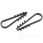 Дюбель хомут ЭРА NO-224-559 для круглого кабеля 5-10 мм чёрный (10 штук)