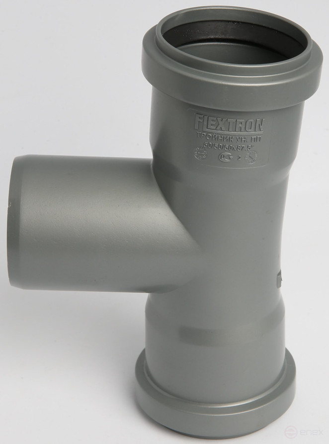 Тройник универсальный 50х50 мм 90 (87,5) градусов Flextron
