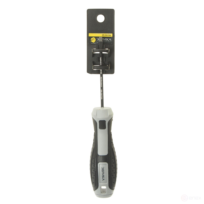 Slotted screwdriver SL3.5x75mm Ø3mm magnetic, rod S2, with holder HRC≥59 ER-23575SL EUREKA /1/12/288 NEW