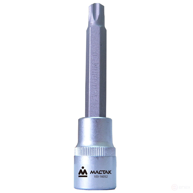 Насадка (бита) торцевая 1/2", TORX, T52, L = 140 мм, для ГБЦ VAG МАСТАК 103-16052