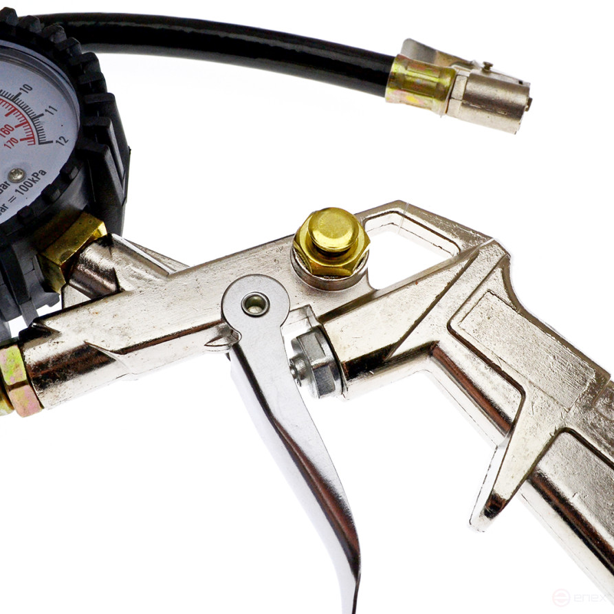 Pneumatic tire booster gun, with pressure gauge up to 12 atm., CHEGLOCK (50)