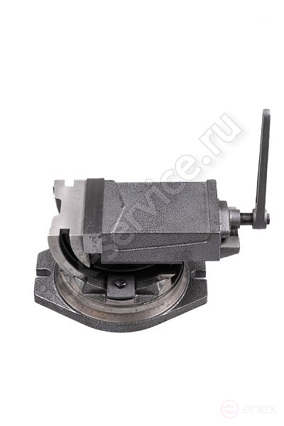 Тиски станочные 100мм глобусные 2-х осевые поворотные Тип 3422 QHK100