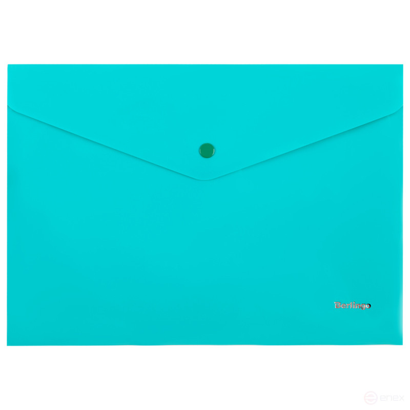 Envelope folder on the Berlingo button, A4, 180 microns, opaque, assorted