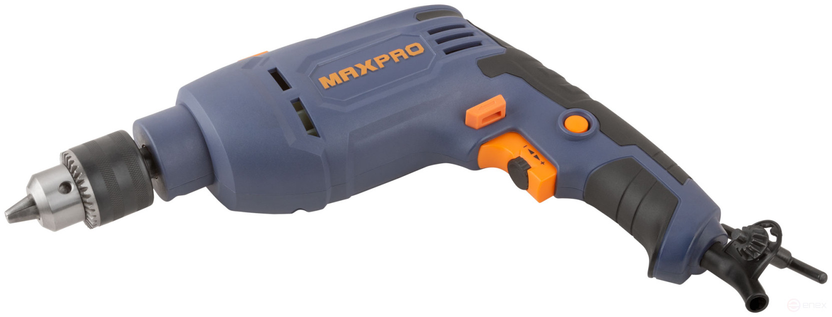 MAX-PRO Дрель ударная 710 Вт; 0-2800 об/мин; ключевой патрон 1,5-13 мм; 1,7 кг; антивибрационная ручка; резиновые вставки; кор.